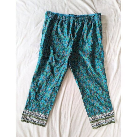 Sundance Blue Floral Pants - Picture 2 of 6